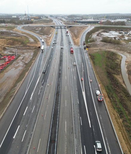 Udvidelse af E45 motorvejen ved Hedensted er afleveret