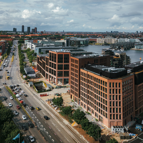 Domicil og flerbAL Sydbank, København, CLT, Aptering, Råhus i beton, Betonarbejder, Tømrerarbejde, MT Højgaard Danmark