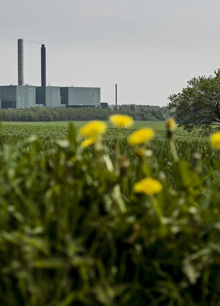 Skorsten til Lisbjerg biomasseanlæg