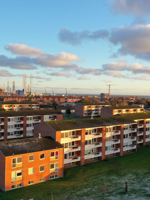 Boligforeningen Vesterport, Frederikshavn,  Renovering, MT Højgaard Danmark