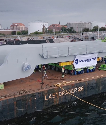 Klapfag monteret på Ny Kong Frederik den IX´s bro