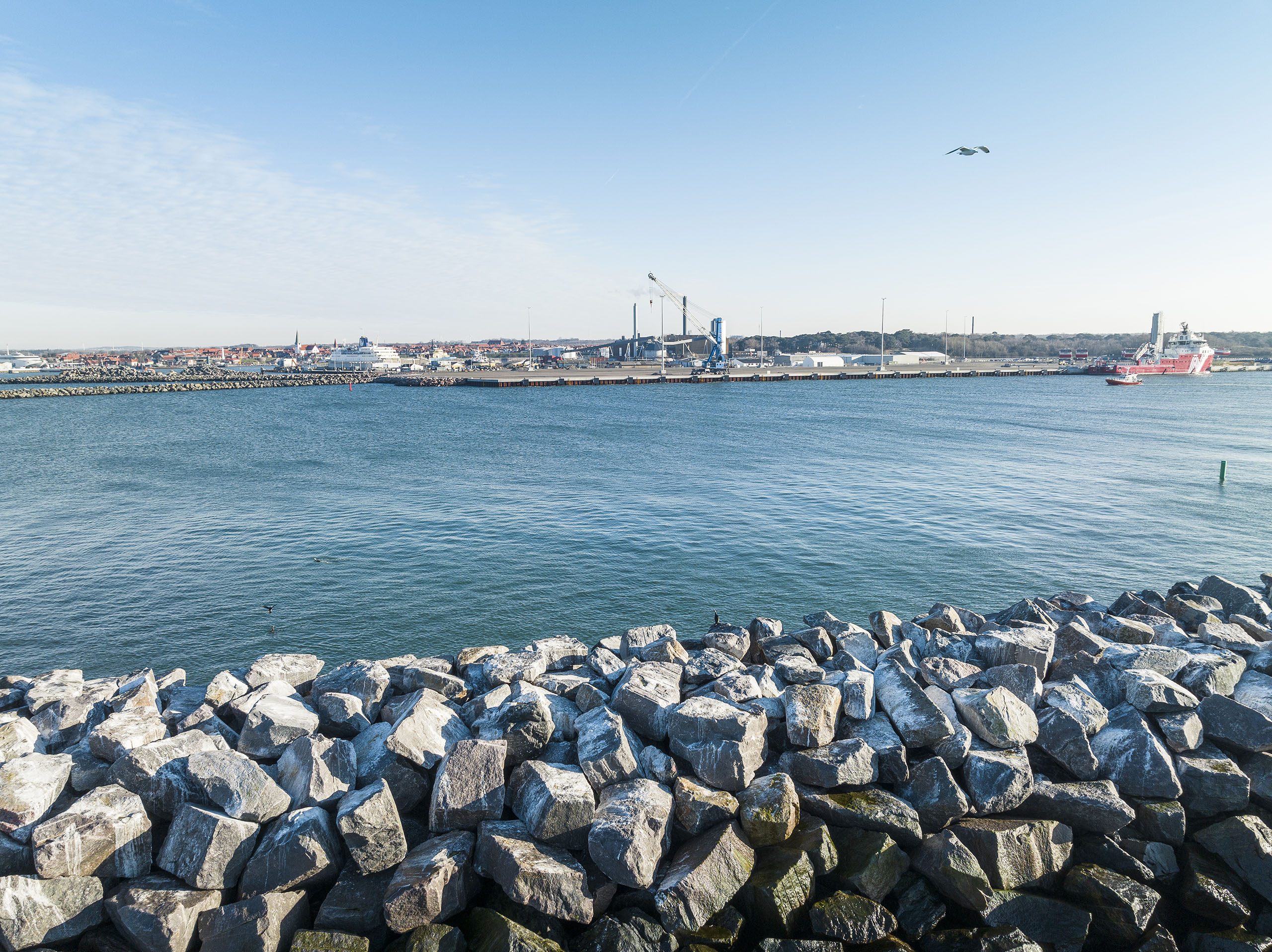 Rønne Havn Etape 2, Rønne, Vandbygning, MT Højgaard Danmark