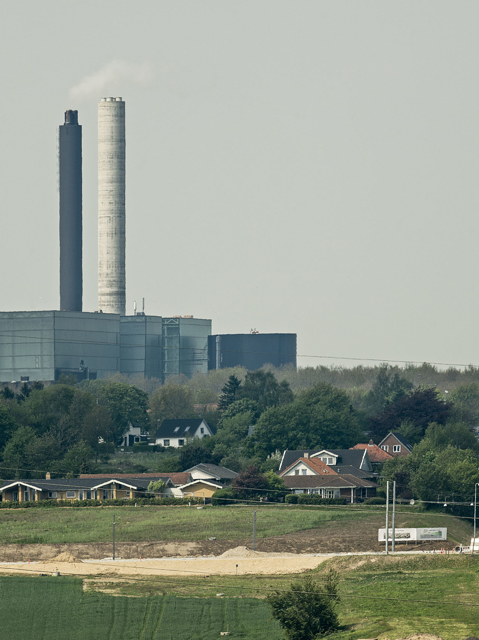 Skorsten til Lisbjerg biomasseanlæg, Lisbjerg,  Erhverv, Retail, Industri, MT Højgaard Danmark