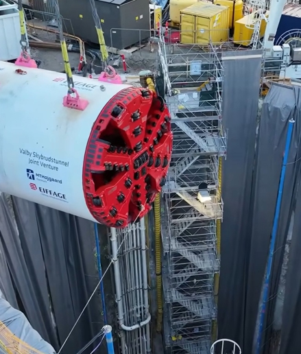 Tunnelboremaskinen Randi er klar til at spise sig gennem København