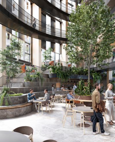 Visualisering af AART Arkitekter af Grundfos' fremtidige kontordomicil