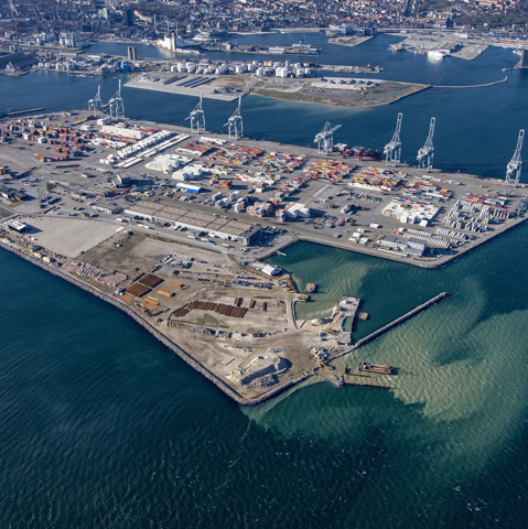 Færgeterminalen i Aarhus, Århus, Vandbygning, MT Højgaard Danmark