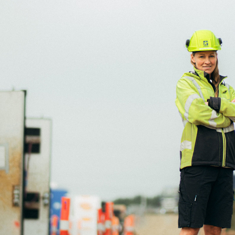 MT Højgaard Danmark medarbejderportræt af produktionsleder Heidi Lundstrøm Thranum